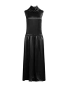Jil Sander Woman Maxi Dress Black Size 6 Acetate In Black