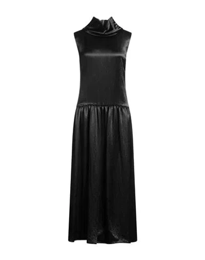 Jil Sander Woman Maxi Dress Black Size 6 Acetate