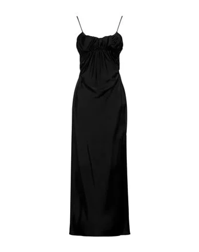 Jil Sander Woman Maxi Dress Black Size 6 Viscose