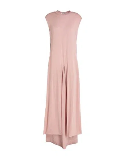 Jil Sander Woman Maxi Dress Light Pink Size 2 Wool