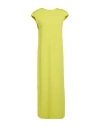 Jil Sander Woman Maxi Dress Lime Green Size 6 Viscose, Cotton, Elastane In Green