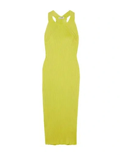 Jil Sander Woman Maxi Dress Lime Green Size 8 Viscose
