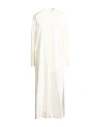 Jil Sander Woman Maxi Dress Off White Size 4 Cotton In White