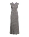 Jil Sander Multicolor Polyester Blend Dress In Silver