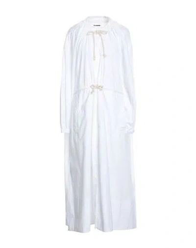 Jil Sander+ Woman Maxi Dress White Size 4 Cotton