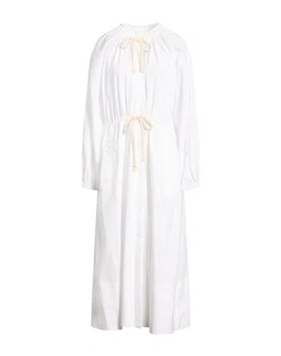 Jil Sander Woman Maxi Dress White Size 6 Cotton