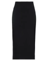 Jil Sander Woman Maxi Skirt Black Size 6 Viscose, Polyester In Black