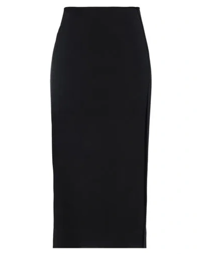 Jil Sander Woman Maxi Skirt Black Size 6 Viscose, Polyester