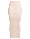 Jil Sander Woman Maxi Skirt Light Pink Size 6 Viscose, Polyamide, Elastane