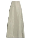 Jil Sander Woman Maxi Skirt Sage Green Size 6 Polyester In Green