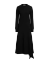 Jil Sander Woman Midi Dress Black Size 4 Wool In Black