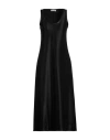 Jil Sander Midikleid Mit Satin-finish In Black