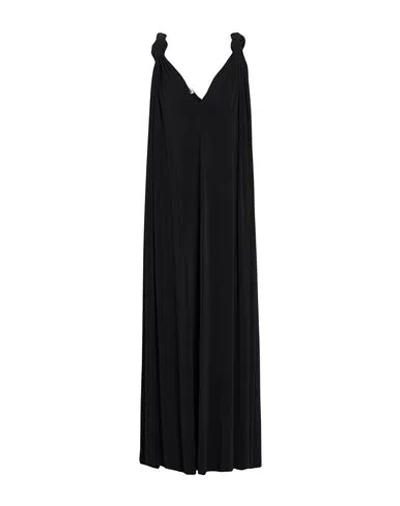 Jil Sander Woman Midi Dress Black Size 8 Viscose, Elastane
