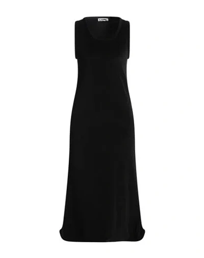 Jil Sander + Woman Midi Dress Black Size M Cotton, Polyester