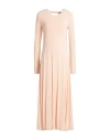 Jil Sander Woman Midi Dress Blush Size 6 Viscose, Elastane In Pink