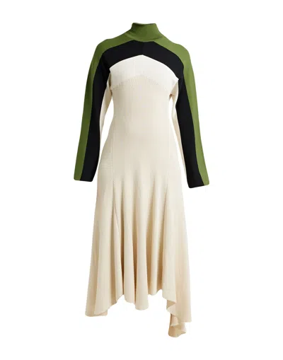 Jil Sander Midi Dresses In White