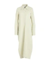 Jil Sander Woman Midi Dress Light Green Size 0 Cotton In White