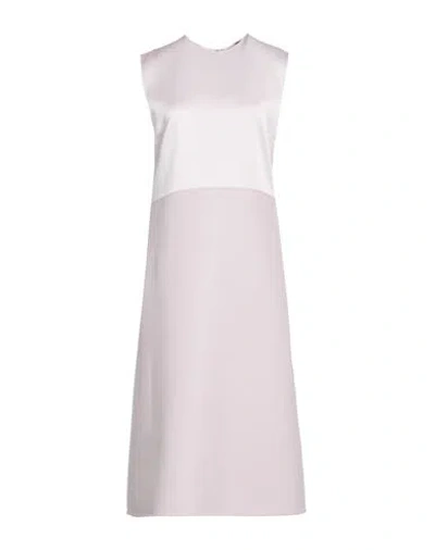 Jil Sander Woman Midi Dress Light Pink Size 10 Virgin Wool