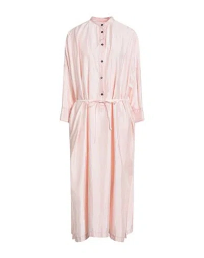Jil Sander Woman Midi Dress Light Pink Size 6 Polyamide, Silk