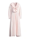 Jil Sander Woman Midi Dress Light Pink Size 8 Polyester