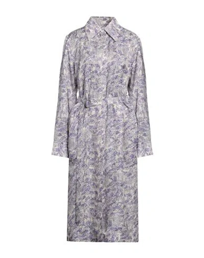 Jil Sander Woman Midi Dress Lilac Size 6 Cupro, Silk In Blue