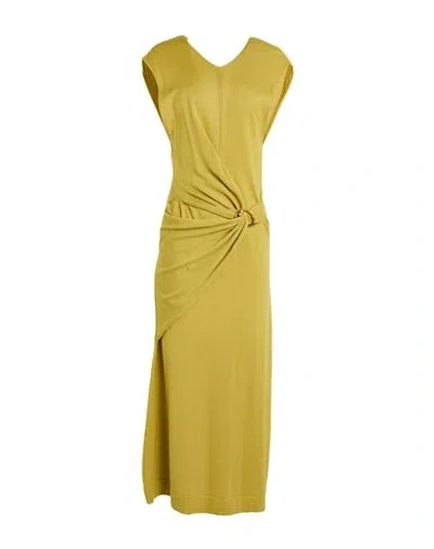 Jil Sander Woman Midi Dress Marigold Size 2 Virgin Wool In Yellow