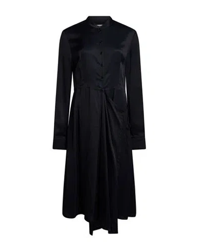 Jil Sander Woman Midi Dress Midnight Blue Size 0 Viscose