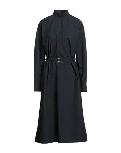 Jil Sander Woman Midi Dress Midnight Blue Size 2 Cotton