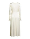 Jil Sander Woman Midi Dress Off White Size 8 Acetate, Viscose, Elastane In White