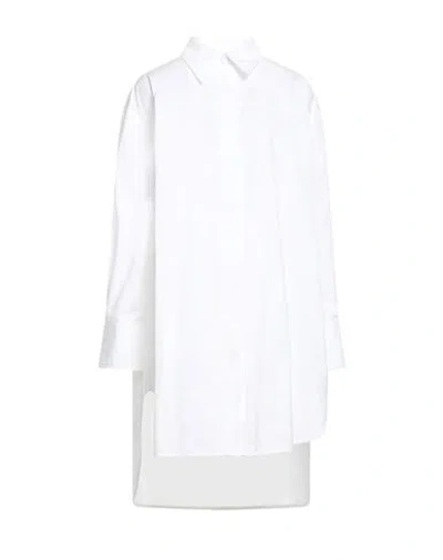 Jil Sander Woman Midi Dress White Size 4 Cotton