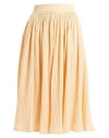 Jil Sander Woman Midi Skirt Apricot Size 4 Cotton, Polyester In Orange