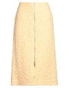 Jil Sander Woman Midi Skirt Apricot Size 6 Cotton, Polyamide, Polyurethane In Orange