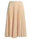 Jil Sander Woman Midi Skirt Apricot Size 8 Polyester, Wool