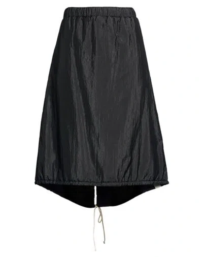 Jil Sander Woman Midi Skirt Black Size 12 Polyester, Silk