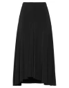 Jil Sander Woman Midi Skirt Black Size 2 Viscose, Elastane
