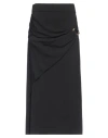 Jil Sander Woman Midi Skirt Black Size 6 Virgin Wool