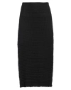 Jil Sander Woman Midi Skirt Black Size 8 Cotton