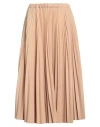 Jil Sander Woman Midi Skirt Camel Size 6 Polyester, Wool