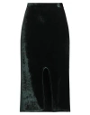 Jil Sander Woman Midi Skirt Dark Green Size 2 Viscose, Virgin Wool, Polyamide, Elastane