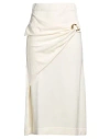 Jil Sander A-line Fine-knit Midi Skirt In White