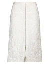 Jil Sander White Cotton Blend Skirt In White