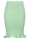 Jil Sander Woman Midi Skirt Light Green Size 2 Cotton, Viscose, Elastane In Green