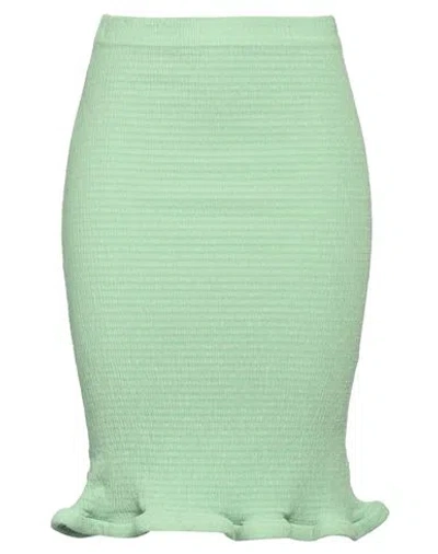 Jil Sander Woman Midi Skirt Light Green Size 2 Cotton, Viscose, Elastane