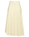 Jil Sander Wool Knit Midi Skirt In Yellow