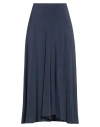 Jil Sander Woman Midi Skirt Slate Blue Size 00 Viscose, Elastane
