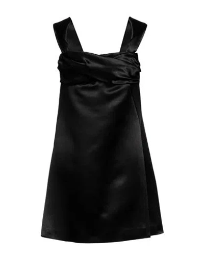JIL SANDER JIL SANDER WOMAN MINI DRESS BLACK SIZE 6 ACETATE