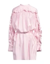 Jil Sander Woman Mini Dress Pink Size 4 Viscose, Ovine Leather In Pink