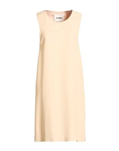 Jil Sander Woman Mini Dress Yellow Size 2 Viscose In Neutral