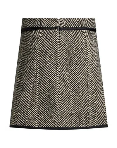 Jil Sander Woman Mini Skirt Black Size 0 Virgin Wool, Polyamide