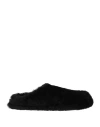 Jil Sander Woman Mules & Clogs Black Size 10 Shearling